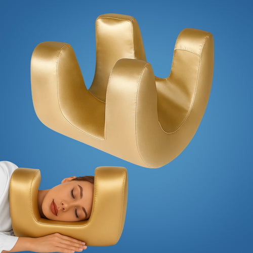 DermSleep | Anti‑Wrinkle Beauty Pillow – Cooling Memory Foam – Ergonomic Contour – Skin Care Support – Side & Back Sleepers Bowlift