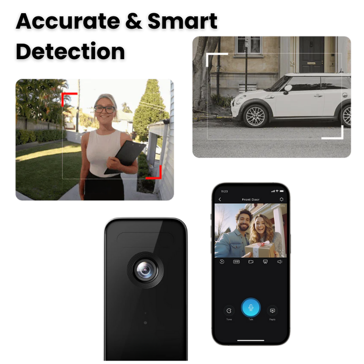 BowLift | Wireless Smart Video Doorbell | No Subscription Needed | High-Definition Camera Doorbell