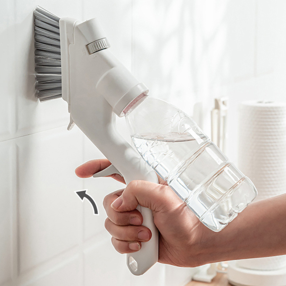 BowLift | Bathroom Tile Scrubber with Soap Dispenser