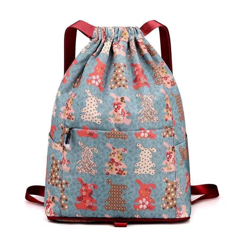 Drawstring shoulder bag in ethnic style | Bowlift