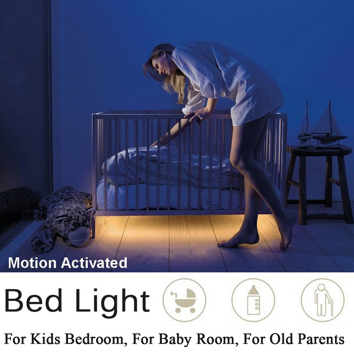 BowLift | LED light strip with remote control – 2 meters flexible strip for decorative lighting in cabinets and shelves