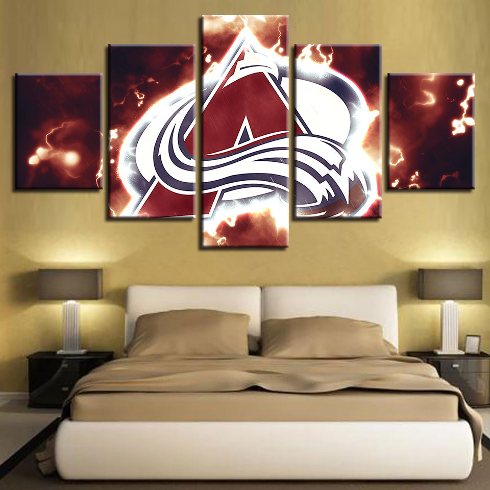 All North American Pro Sports 5 Piece - Canvas Wall Art Painting | Bowlift
