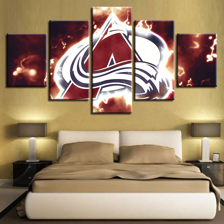 All North American Pro Sports 5 Piece - Canvas Wall Art Painting | Bowlift
