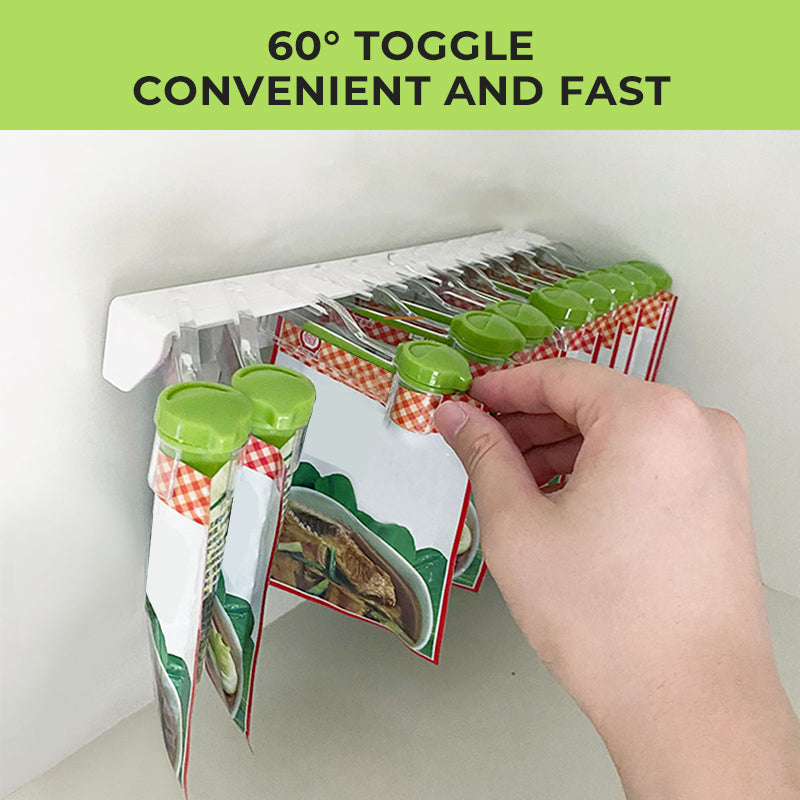 Wall Mounted Spice Bag Rack | Bowlift