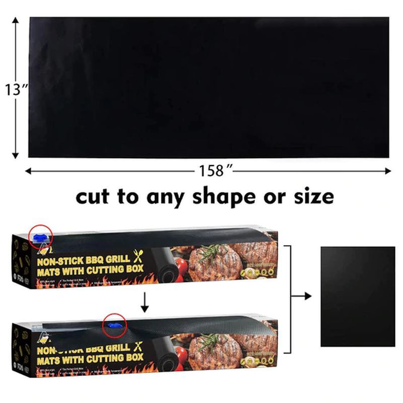 BowLift | Non-adhesive Grill mats with Cutting box