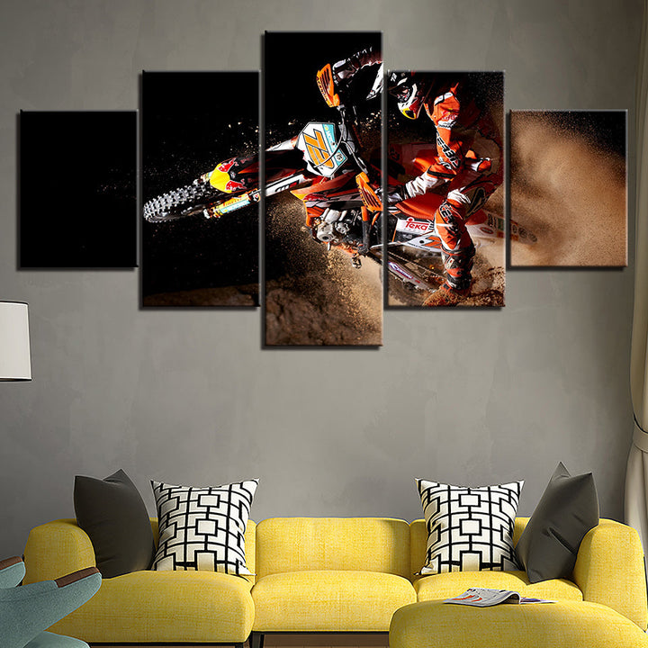 Motorcycle Racing - Canvas Wall Art Painting | Bowlift