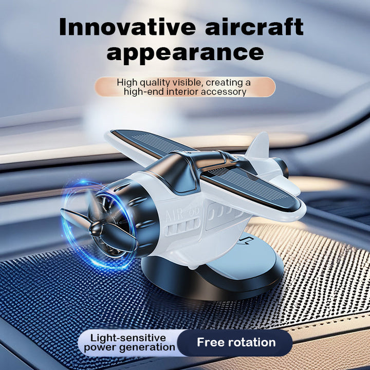 BowLift | Solar powered airplane shaped car ornaments