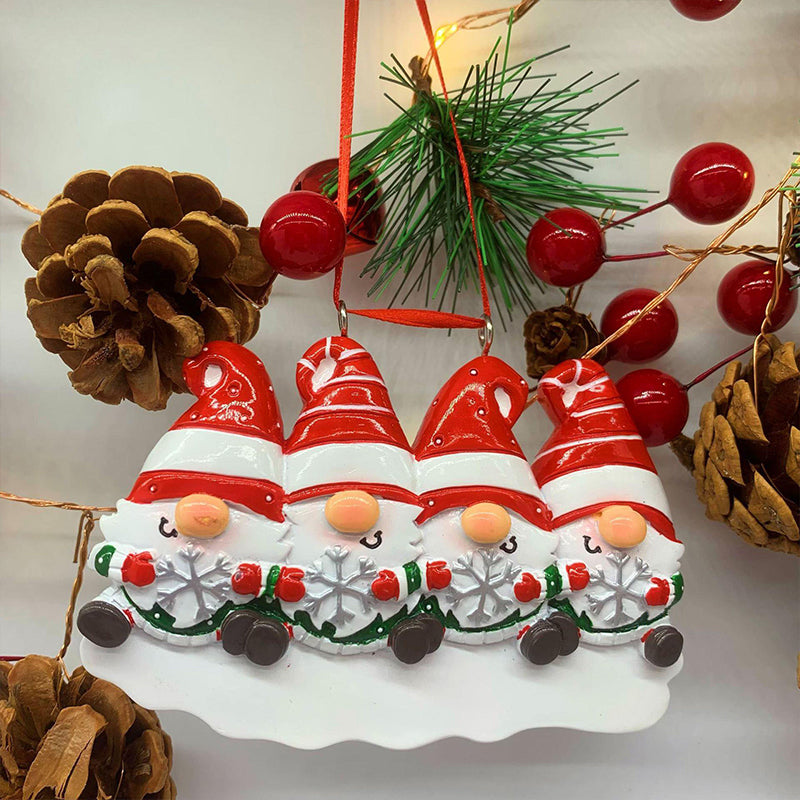BowLift | 4 Names-Custom Family Christmas Xmas Tree Decoration Ornament with Name-Dwarfs Family