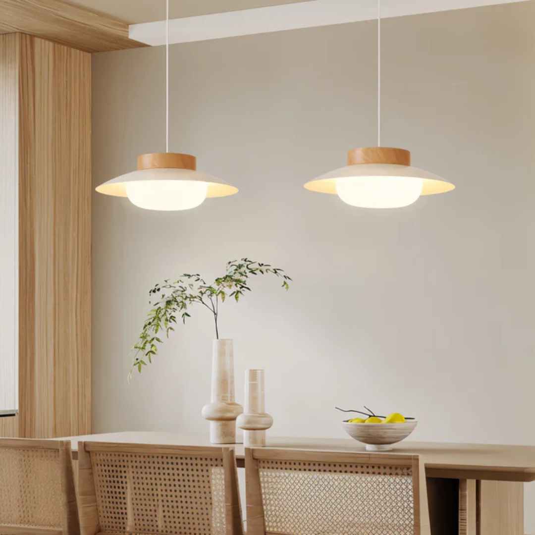 BowLift | Scandinavian Design Pendant Lamp for the Dining Table in Cream