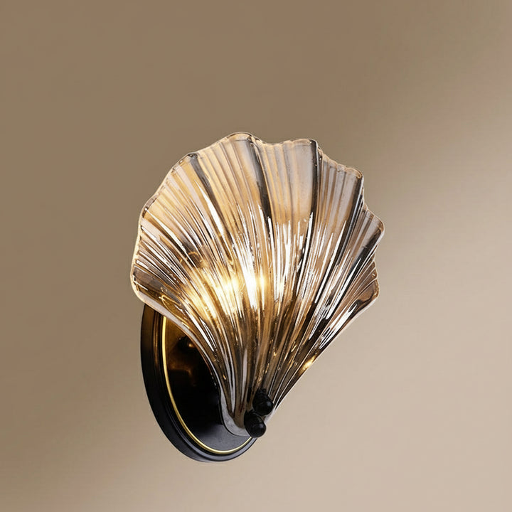 BowLift | Shell Glass Wall Light – Warm LED Decorative Fixture