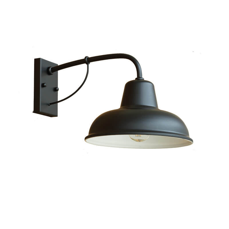 Vintage Iron Barn Waterproof Outdoor 1-Light Wall Sconce Lamp | Bowlift