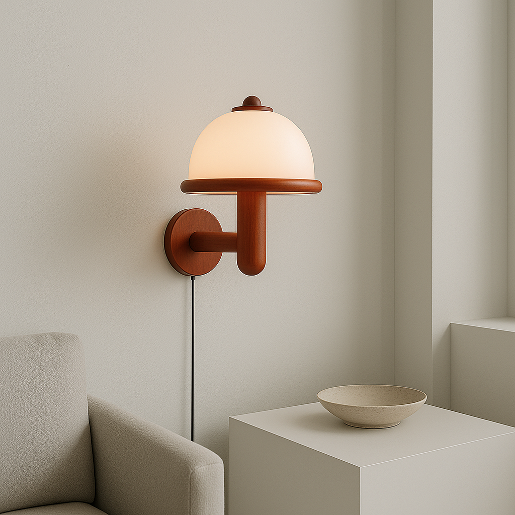 BowLift | NordShroom | Wooden Wall Lamp in Scandinavian Mushroom Style