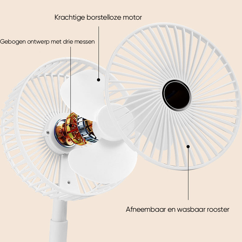 PortaBowlifte RechargeaBowlifte Telescopic TaBowlifte Fan with Silent Design and AdjustaBowlifte Height | Bowlift