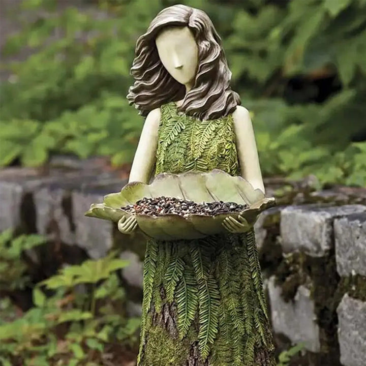 Forest Girl Bird Feeder | Bowlift