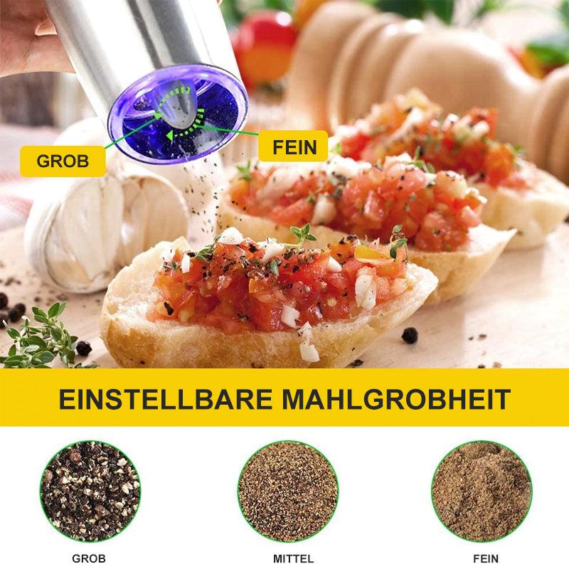 BowLift | electric gravity induction salt and pepper mill