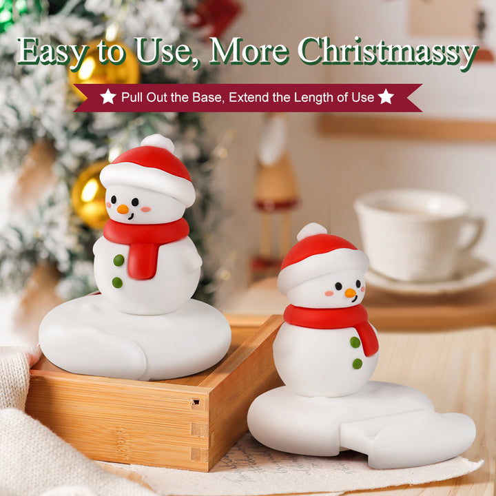 Cute Christmas Santa Snowman Desktop Phone Stand