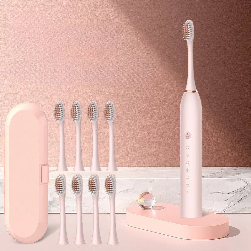 SonicPure rechargeable toothbrush – Whisper quiet, powerful & includes 8 brush heads | Bowlift