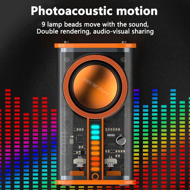 Transparent Mecha Wireless Bluetooth Speaker | Bowlift