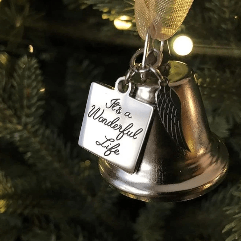 BowLift | 🎄Christmas Tree Memorial Ornaments Angel Wings Bell Hangings Hanging Decoration