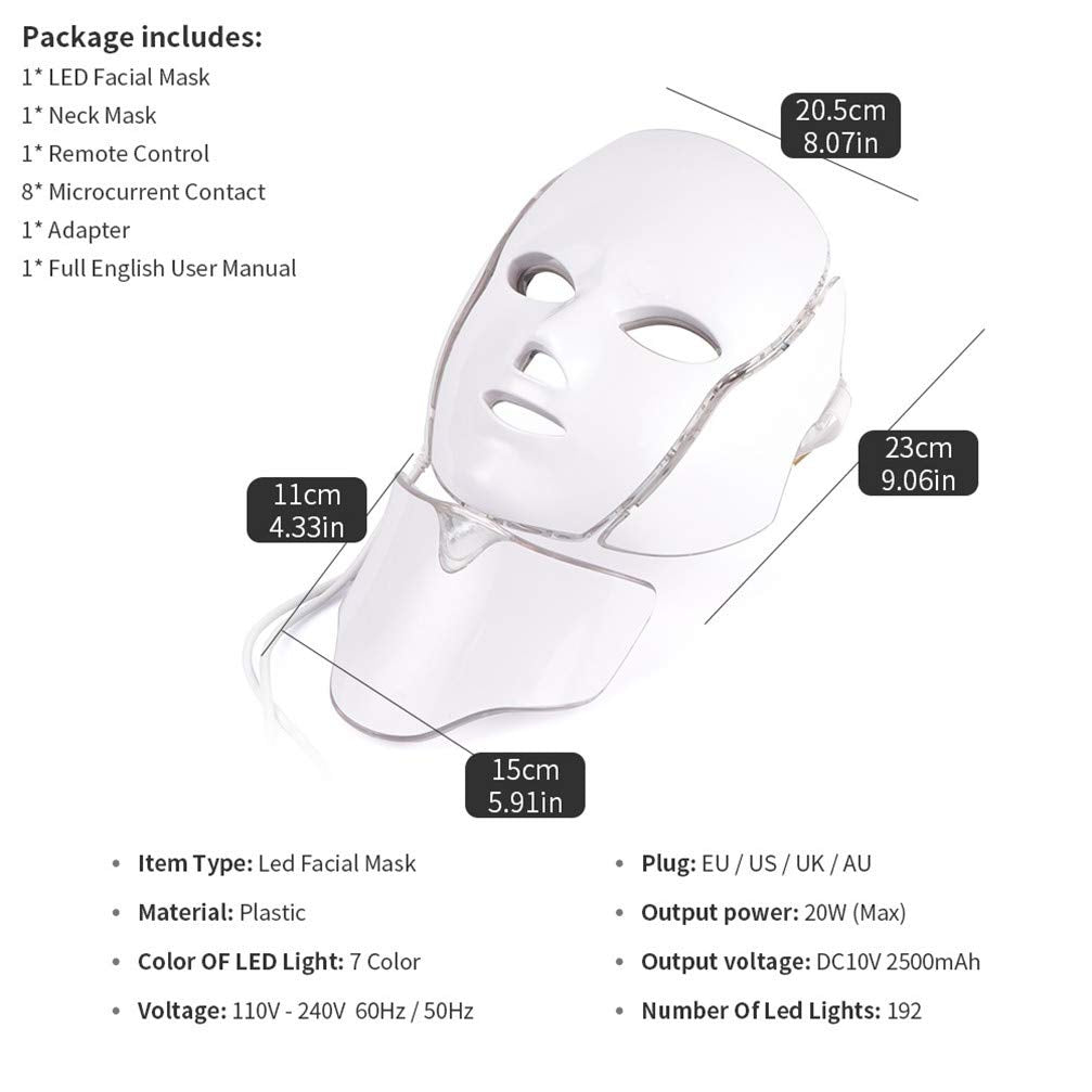 BowLift | LED Light Therapy Mask | 7-Color Skin Treatment | Wireless Rechargeable