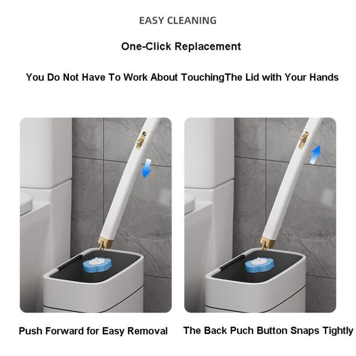 BowLift | Wall-Mounted Toilet Brush Set