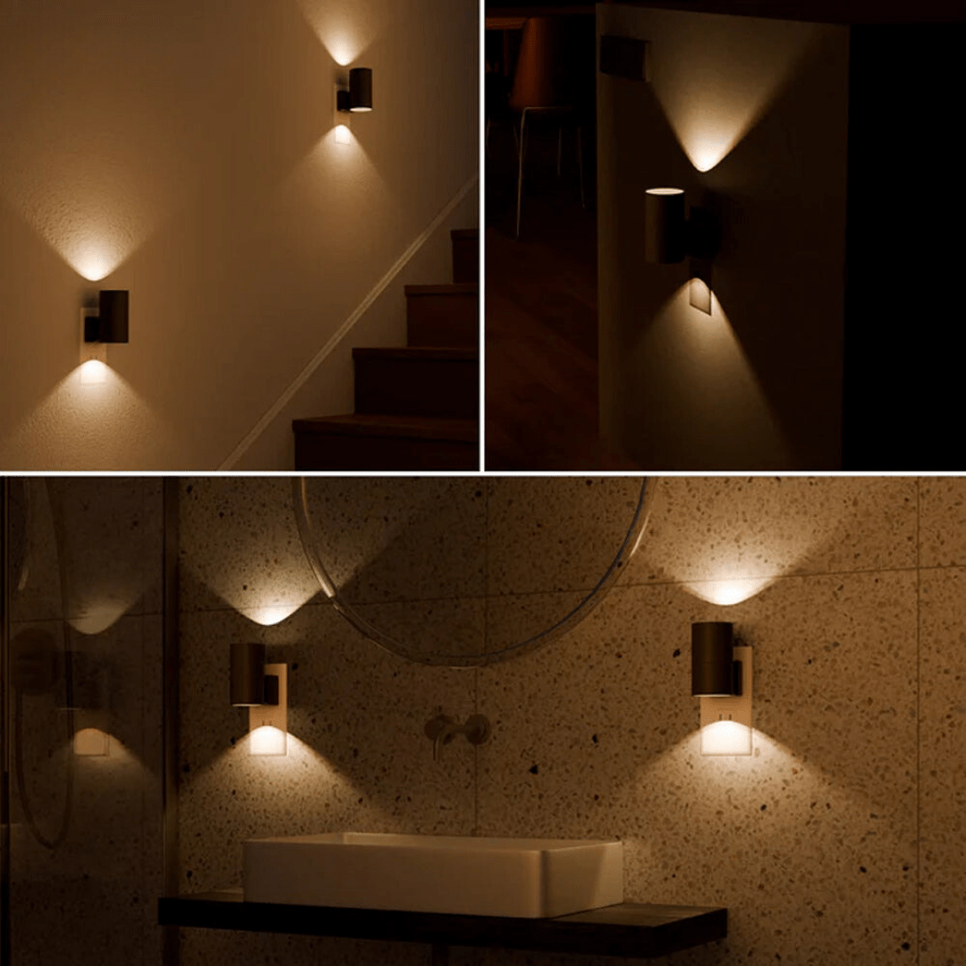 BowLift | Alova LED Plug-In Wall Light – Dimmable Sensor Lamp for Hallways, Stairs & Bedrooms