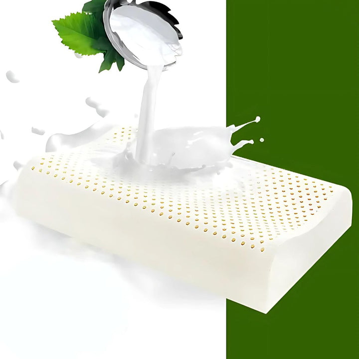 EcoNeck Comfort | 100% Natural Latex Orthopedic Pillow - for Neck Pain - Comfortable and Supportive Pillow - Better Sleep - Wellness Bowlift