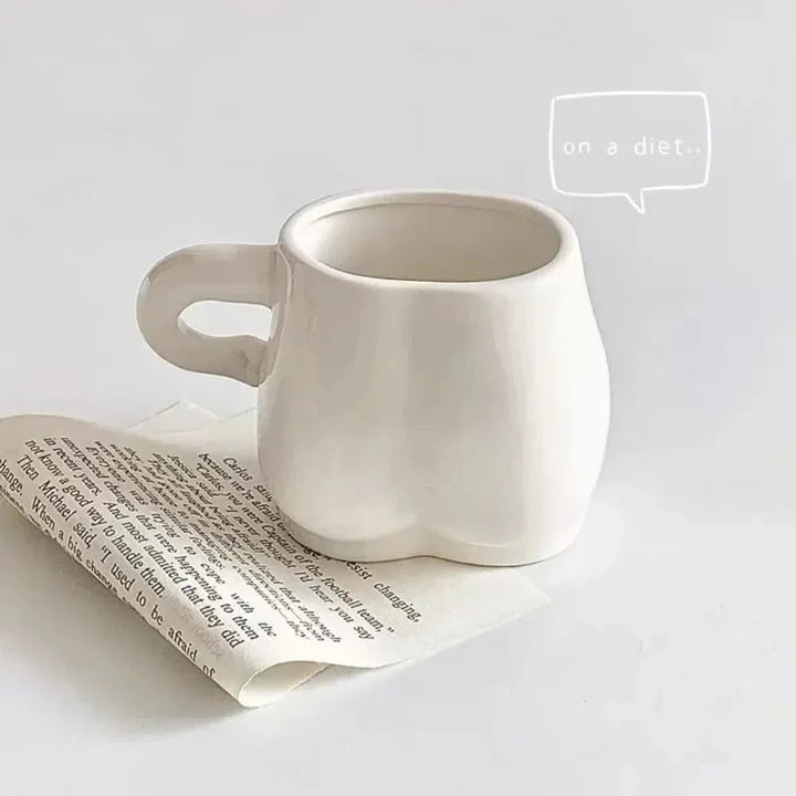 BowLift | Big Belly Fat Ceramic Coffee Mug