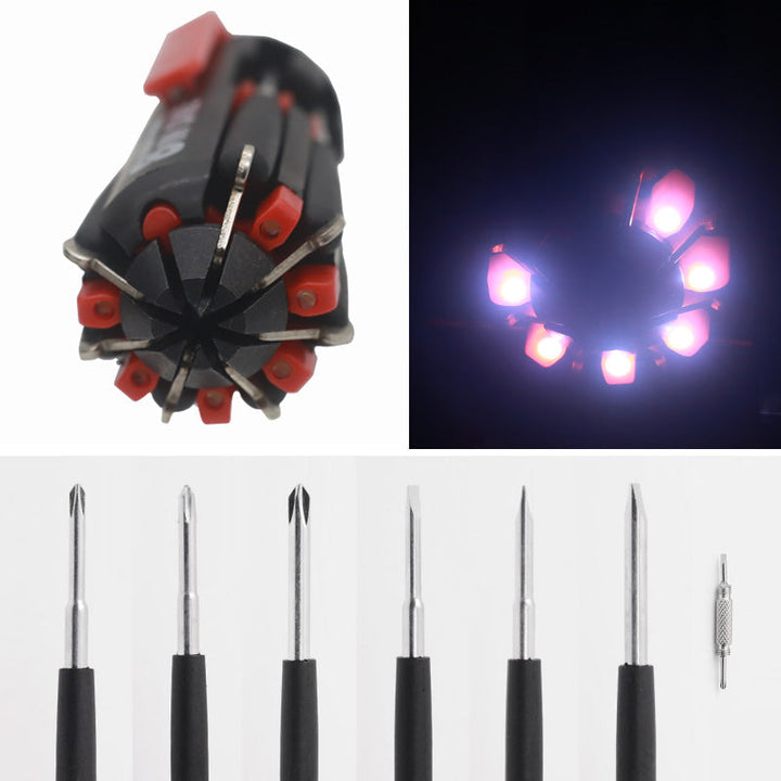 8-in-1-screwdriver with LED flashlight | Bowlift