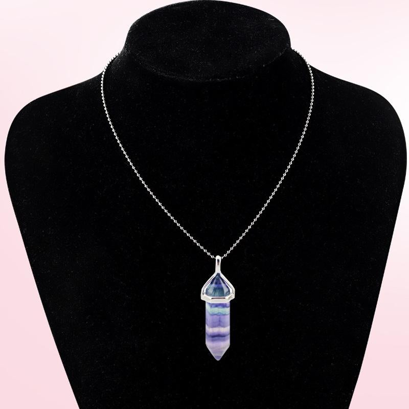 BowLift | Rainbow Fluorite Pendant Necklace
