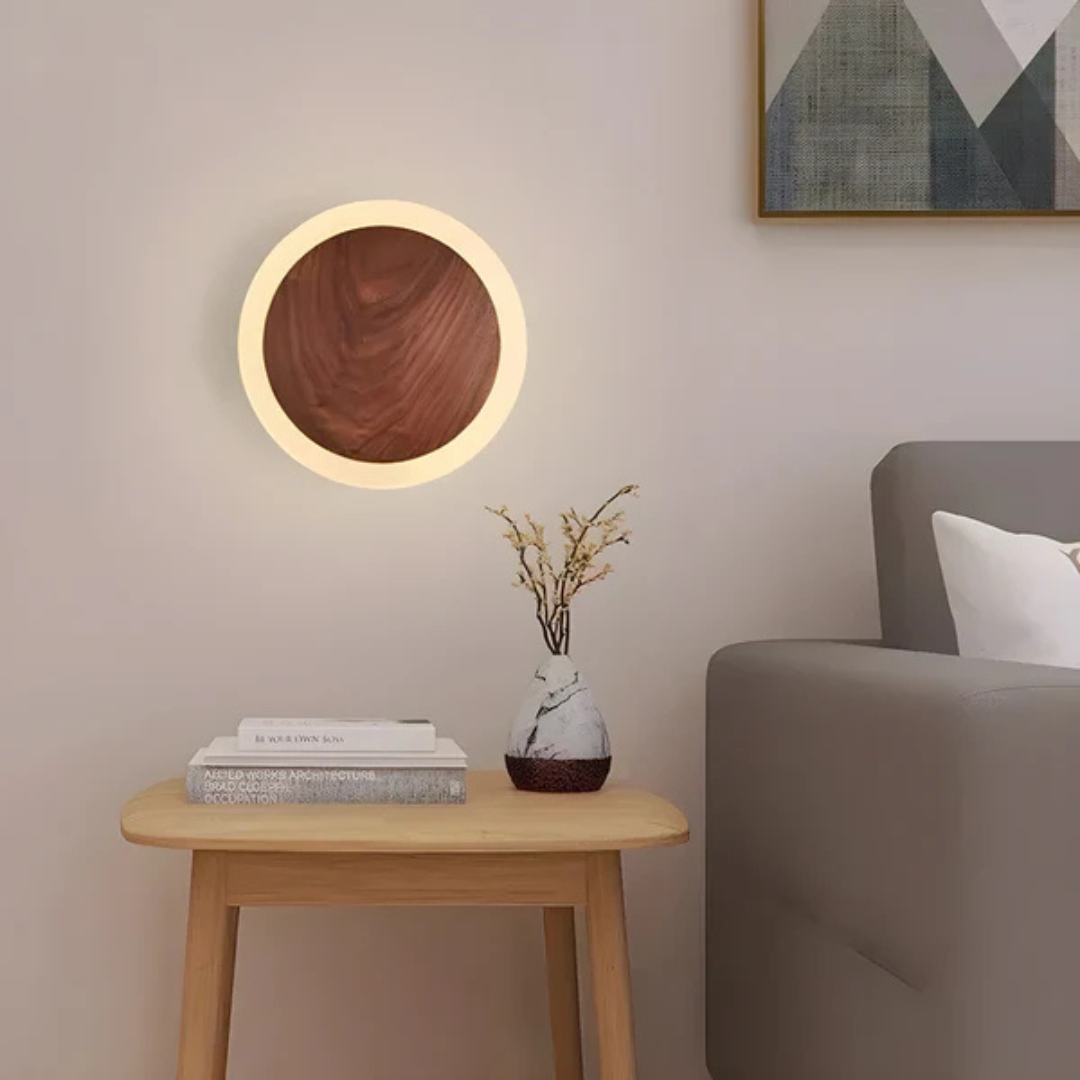 BowLift | Scandinavian Wooden LED Wall Lamp