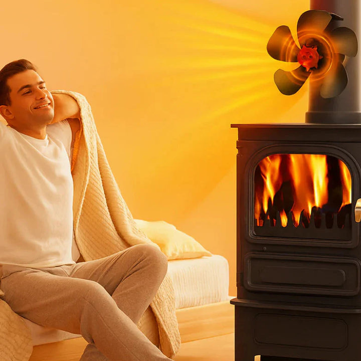 Wood Stove Fan, Silent Heat Diffusion for Efficient Warmth | Bowlift