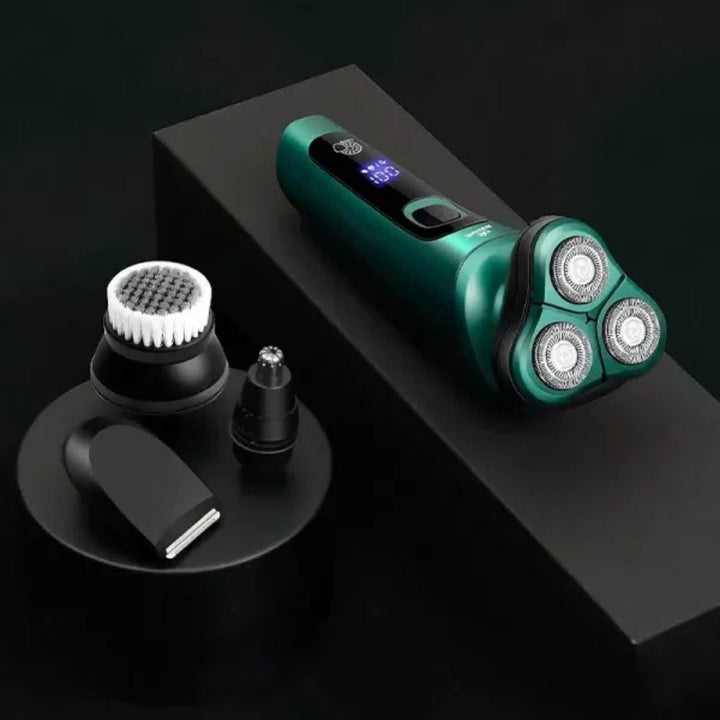 4-in-1 Grooming – Waterproof – LED Display – USB Rechargeable – Wet and Dry Shaving Bowlift
