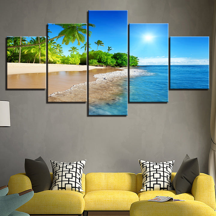 Sunny Beach - Canvas Wall Art Painting | Bowlift