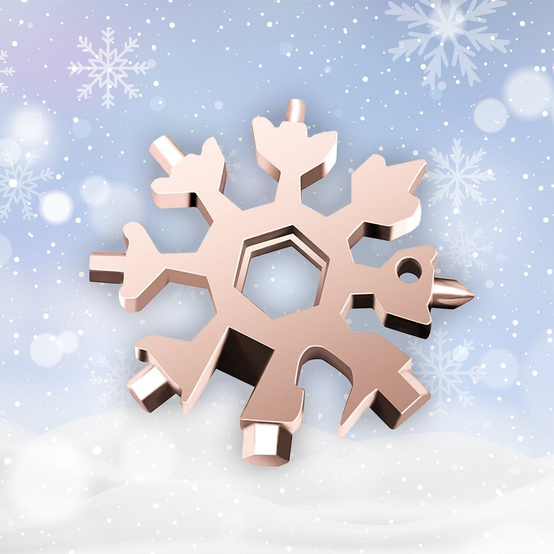 BowLift | Snowflake - MultiTool 18-in-1 Stainless Steel Portable for Outdoor Adventures