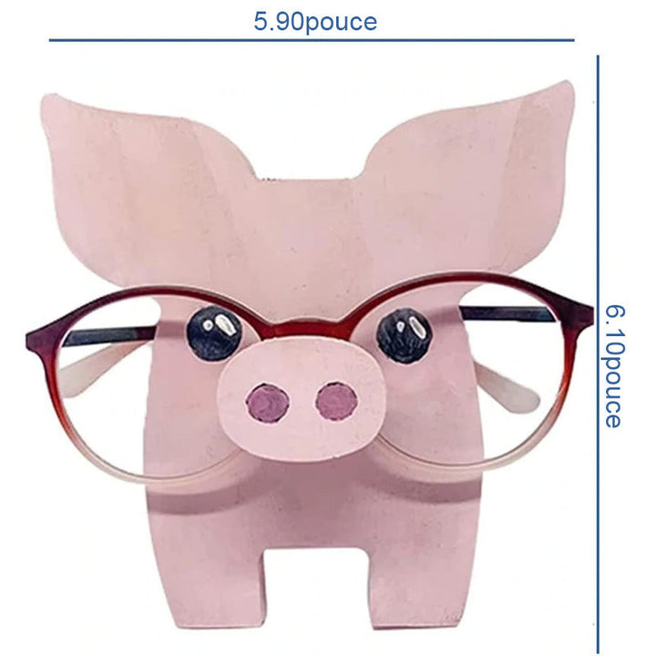 Cute wooden glasses case in animal shape | Bowlift