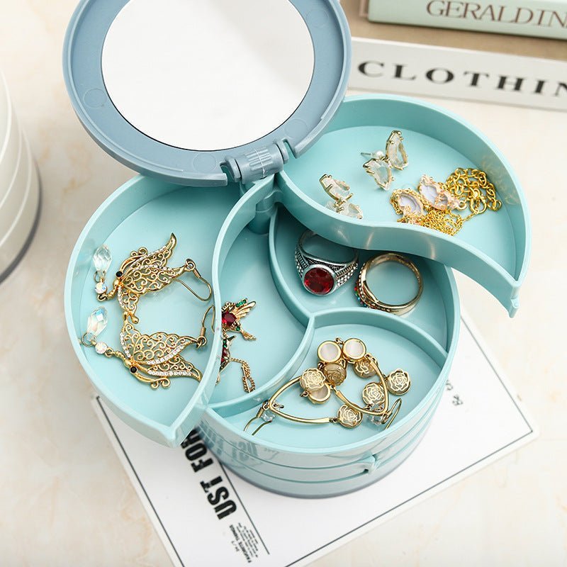 BowLift | Jewelry Box - 360° Rotating Storage Box for Jewelry, Maximum Protection and Organization