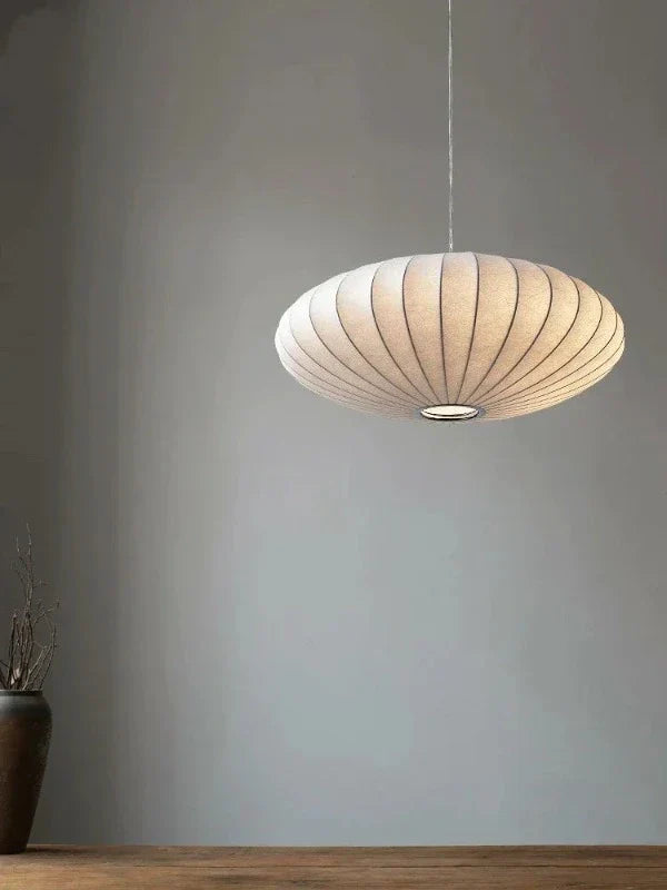 BowLift | SilkCrown - Silk Pendant Lamp with Crystals