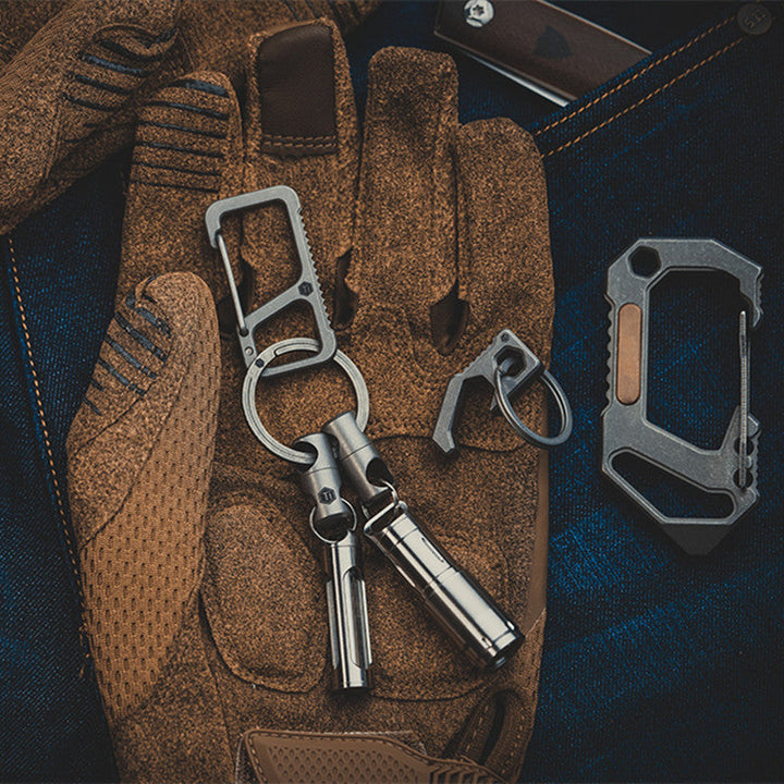 BowLift | Titanium Alloy Universal Rotating Keychain (2 Pack)