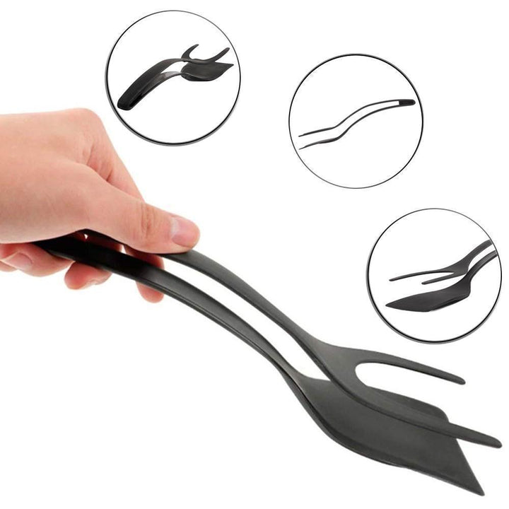 BowLift | 2-in-1 Tongs Handle and Elasticity Spatula