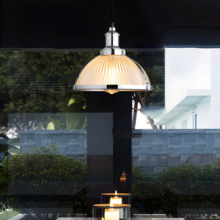 BowLift | GlimmerLux Chandelier - Retro striped luxury chandelier