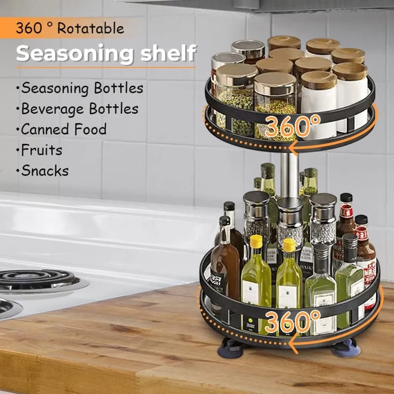 360° Rotating Storage Rack Organizer Round (Premium) Bowlift