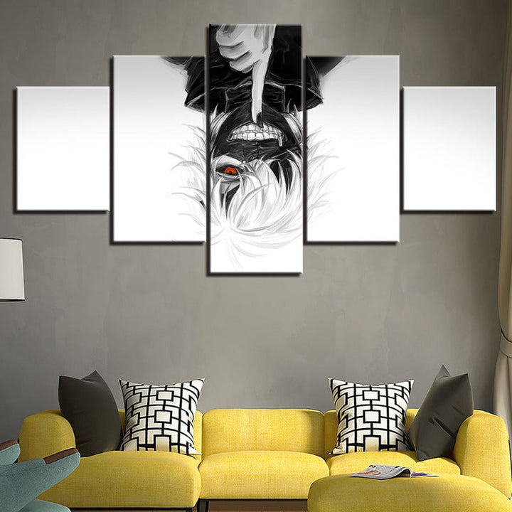 5 Piece Tokyo Ghoul Anime- Canvas Wall Art Painting | Bowlift