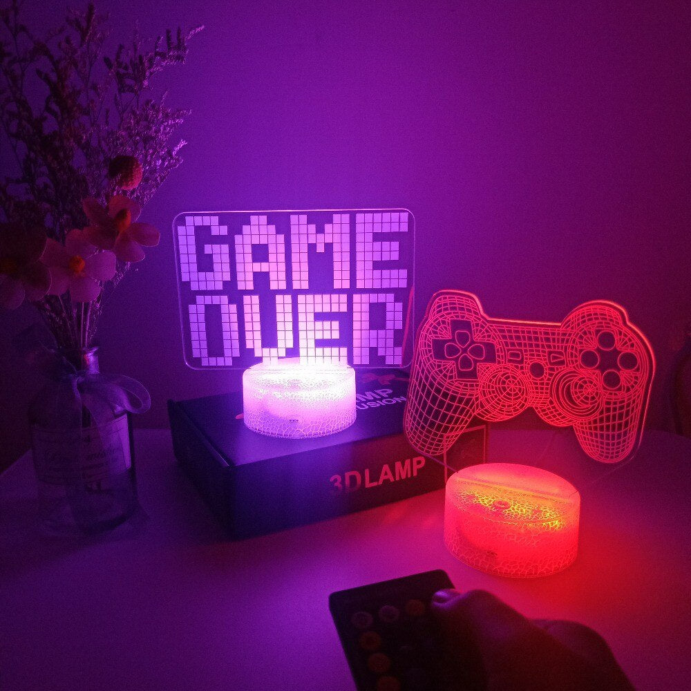 Gamer 3D LED lamps | Bowlift