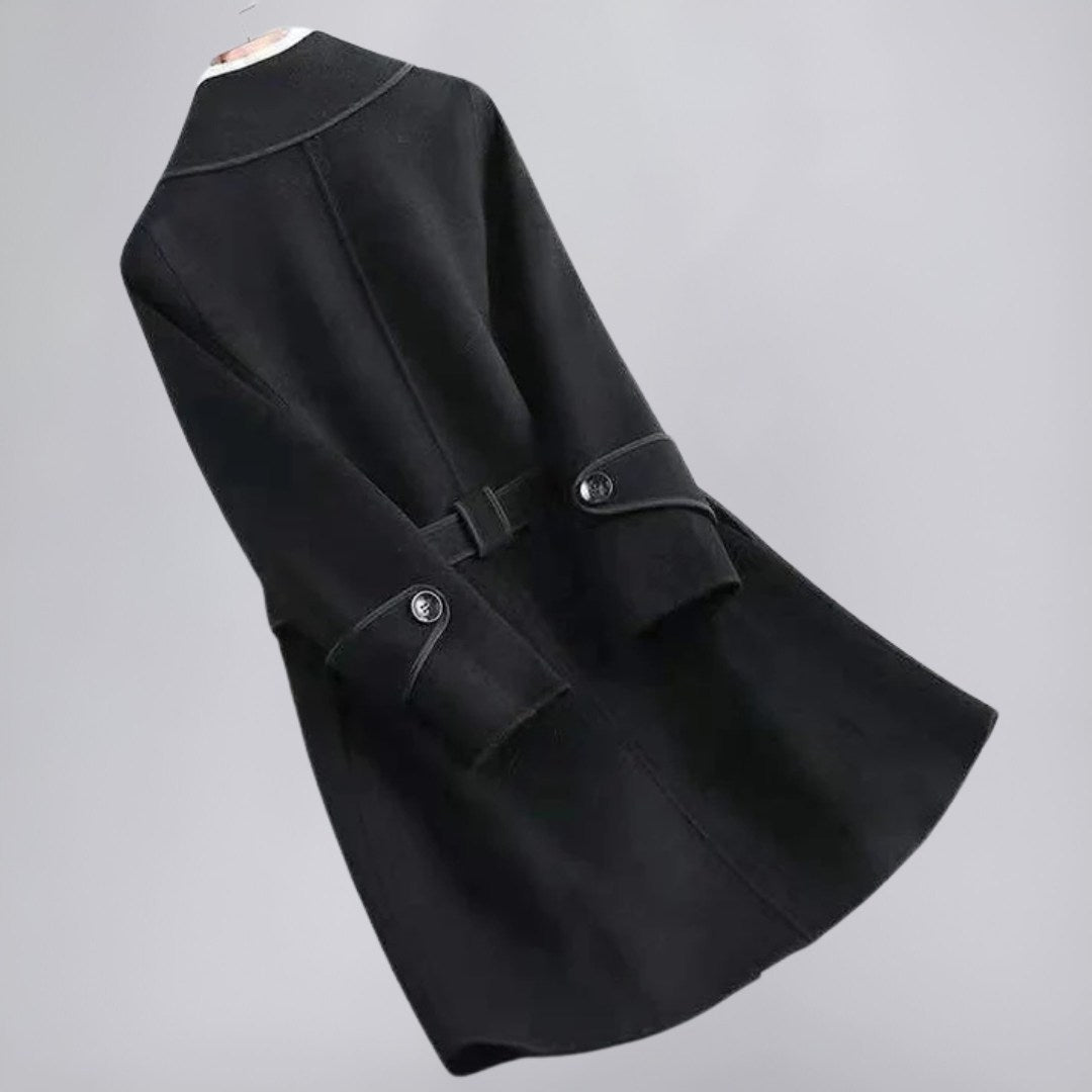 Lightweight Trench Coat with Tailored Fit and Soft-Touch Finish