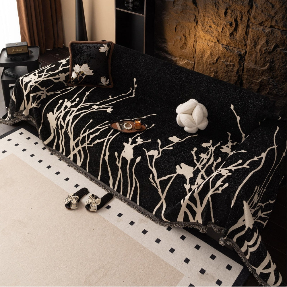 BowLift | Twilight Branches Chenille Sofa Cover