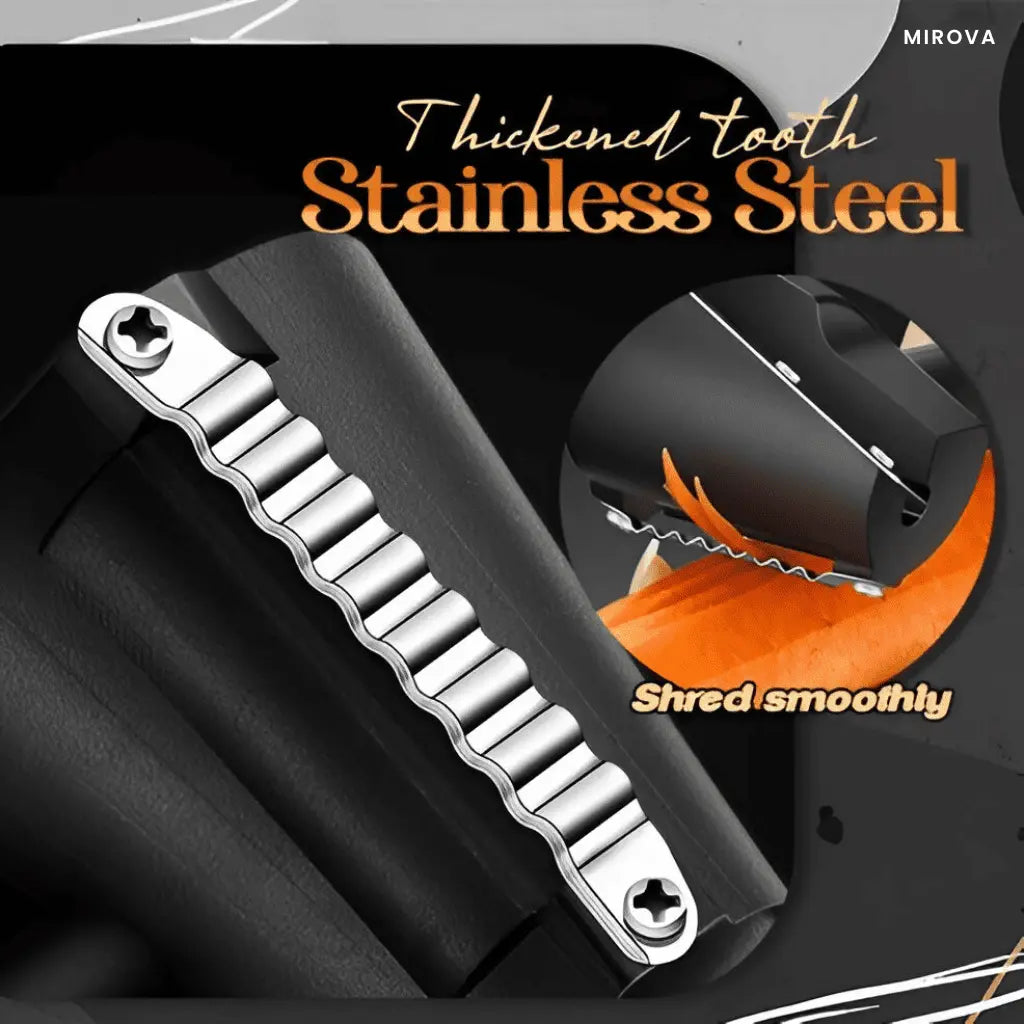 BowLift | Vegetable Peeler & Spiral Slicer | Ergonomic Handle | Stainless Steel Blades | Create Spiral Veggie Garnishes