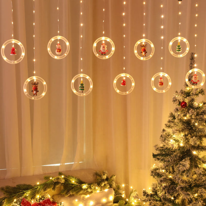 BowLift | Christmas Circle Doll Hanging Decoration 10 LED USB String Lights