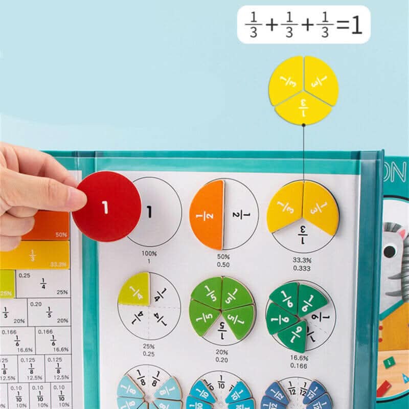 BowLift | Magnetic Fraction Disc Set for Math Learning