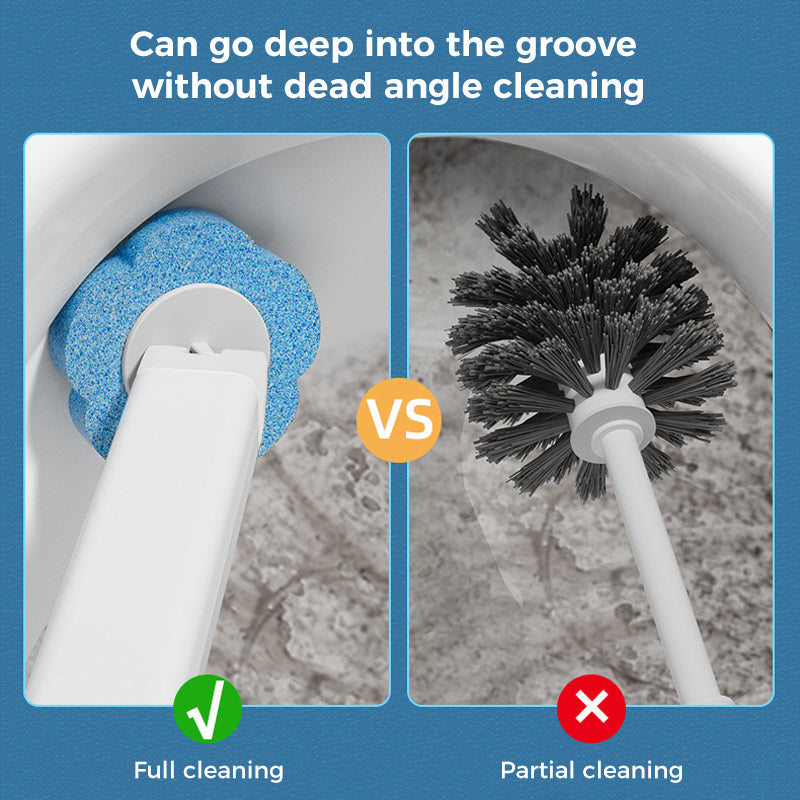 Toilet Wand Kit, Disposable Toilet Cleaning System with 18 Refill Heads | Bowlift